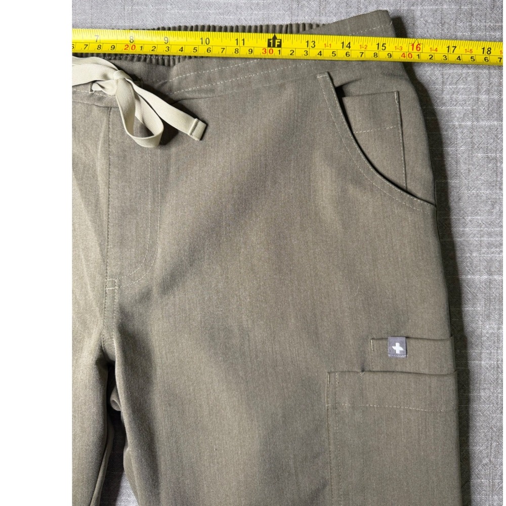 FIGS Technical Collection Yola Women S/P Olive Green Cargo Scrub Pants TW2000P - Picture 4 of 8